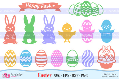 Easter SVG, Eps, Dxf and Png