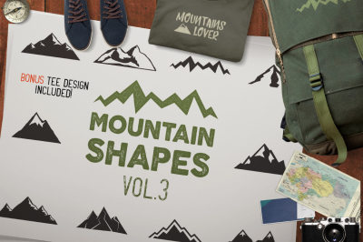 Mountain Shapes & Tee Design Vol.3