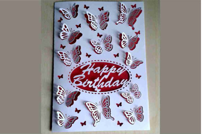 Happy Birthday, Anniversary, Greeting card SVG files.