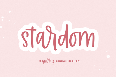 Stardom - Handwritten Font