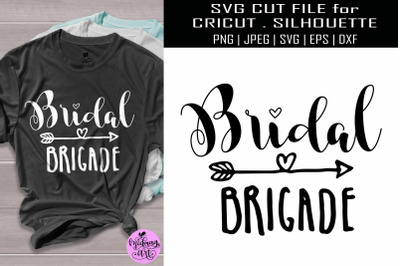 Bridal brigade svg, Wedding shirt svg