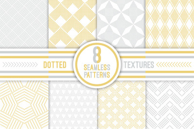 Modern dotted seamless backgrounds