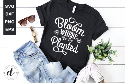 Bloom Where You Are Planted - Spring SVG