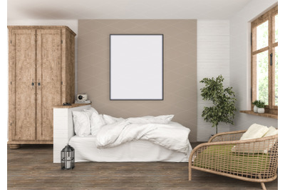 Interior scene - artwork background - frame mockup