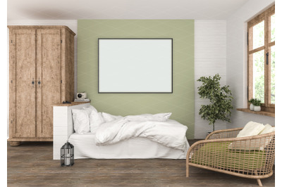 Interior scene - artwork background - frame mockup