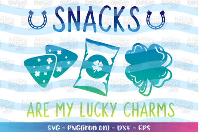 St. Patrick&#039;s Day svg Snacks are my lucky charms svg
