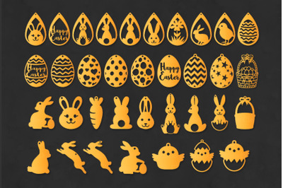 Easter Earring SVG&2C; Easter Decorations.