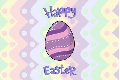 Easter Purple Egg Illustration