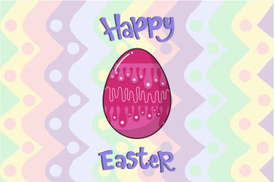 Easter Cute Egg Illustration