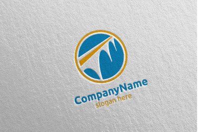 Bridge Logo Vector Design