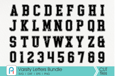 Varsity Font Svg, Varsity Letter Svg, Varsity Alphabet Svg,Sports Font