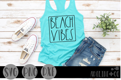 Beach vibes, SVG, PNG, DXF