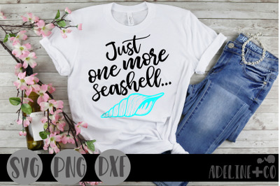 Just one more seashell, SVG, PNG, DXF
