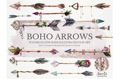 Boho Arrows Clipart Set