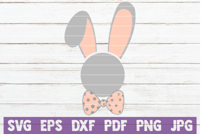 Easter Bunny Monogram SVG Cut File