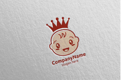 Cute Baby Smile Logo Design 5