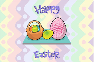 Easter Egg Art Illustration