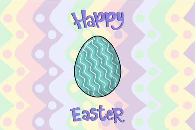 Easter Cute Colour Egg Art Illustration