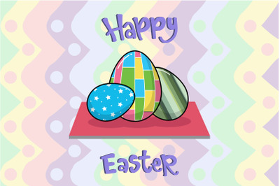 Easter 3 Egg Illustration