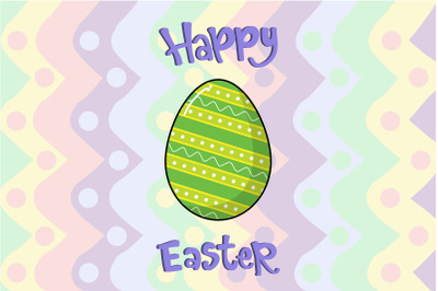 Easter Green Egg Illustration