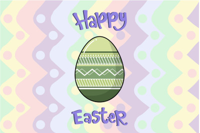 Easter Dark Green Egg