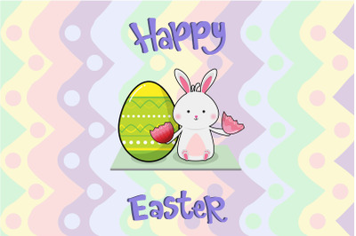 Easter Bunny Egg  Illustration Art