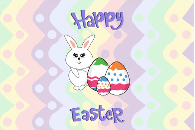 Easter Bunny Egg Art Illustration