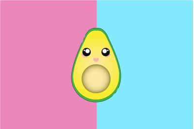 Kawaii Cute Avocado