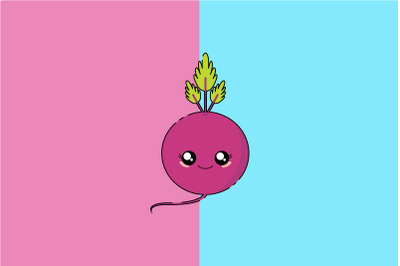 Kawaii Cute Smile Beetroot