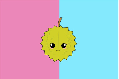 Kawaii Cute Smile Durian Art