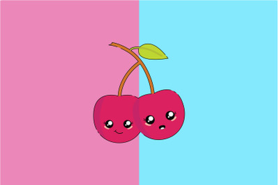 Kawaii Cute Cherry Art