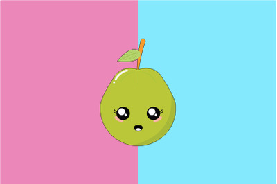 Kawaii Cute Guava Art