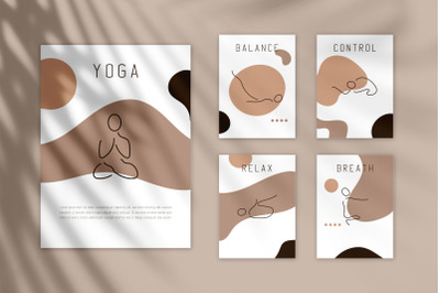 Yoga Exercise Abstract Graphics