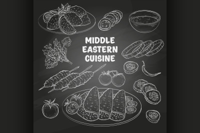 Middle Eastern cuisine, arabian dishes. 3