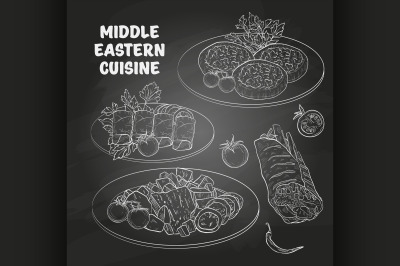 Middle Eastern cuisine, arabian dishes. 5