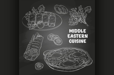 Middle Eastern cuisine, arabian dishes. 6