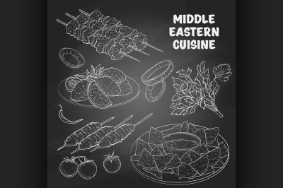 Middle Eastern cuisine, arabian dishes. 8