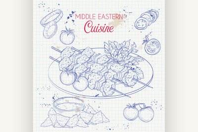 Middle Eastern cuisine, arabian dishes. 9