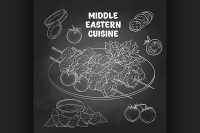 Middle Eastern cuisine, arabian dishes. 9