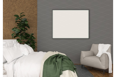 Interior scene - artwork background - frame mockup