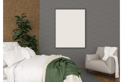 Interior scene - artwork background - frame mockup