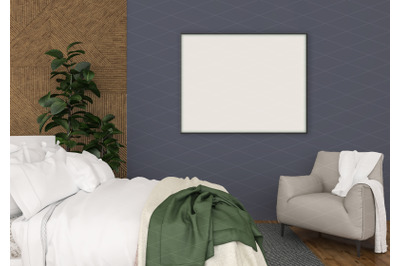 Interior scene - artwork background - frame mockup