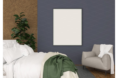 Interior scene - artwork background - frame mockup