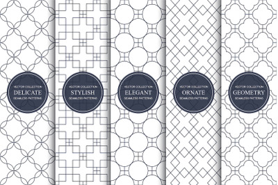 Delicate seamless geometric patterns