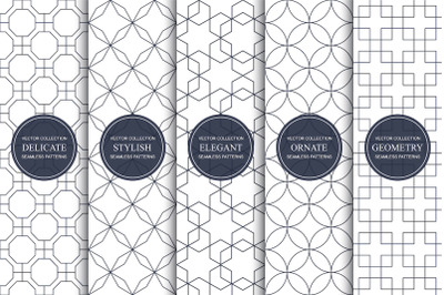 Stylish seamless geometric patterns