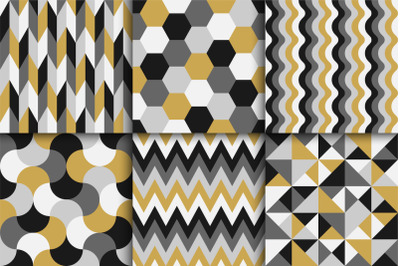 Retro seamless geometric patterns