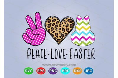 Peace Love Easter SVG Cut files - Peace Love SVG