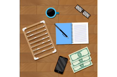 Accounting workplace vector