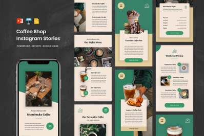 Coffee Shop - Instagram Stories Powerpoint Template