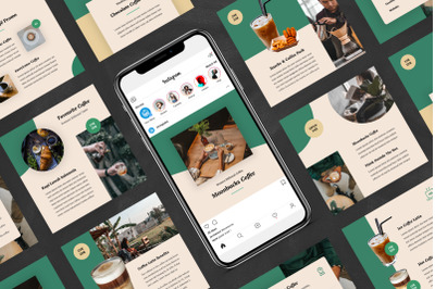 Coffee Shop - Instagram Post Keynote Template